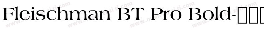 Fleischman BT Pro Bold字体转换